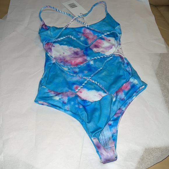 AYRA SWIM One Piece THONG Swimsuit Tie Dye - Picture 11 of 14